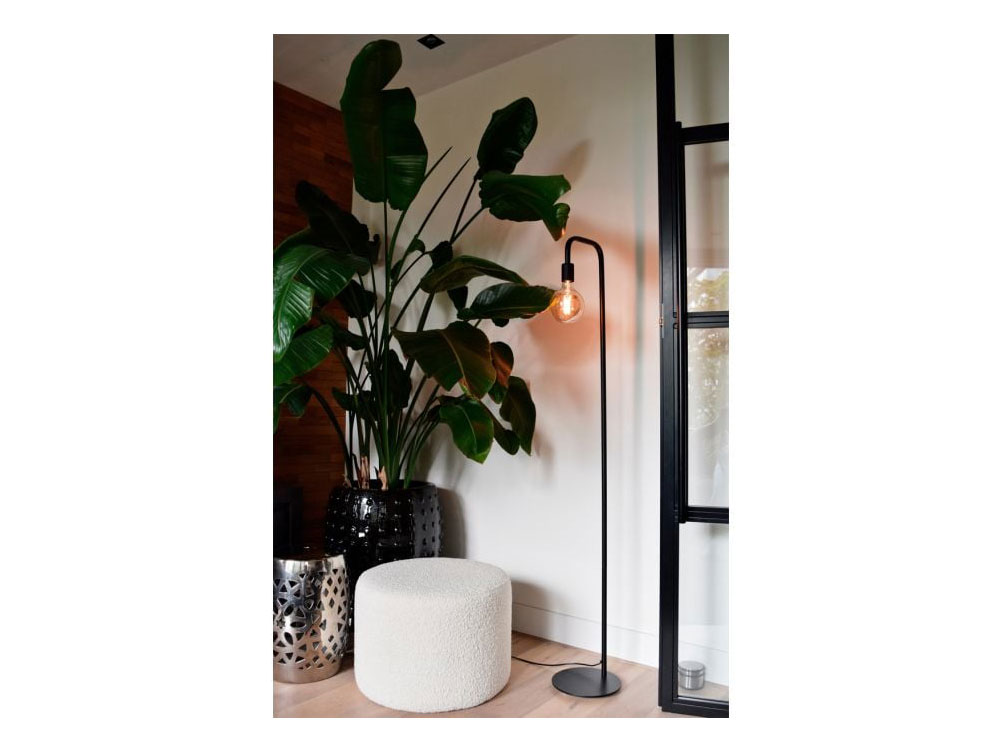 Vloerlamp U-line zwart