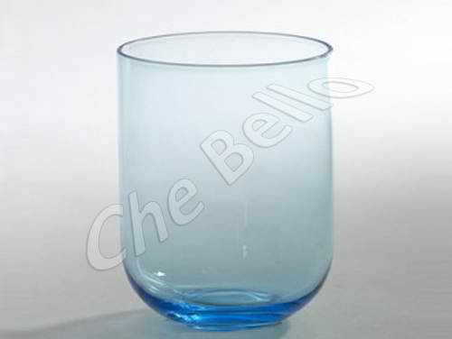 Waterglas blauw