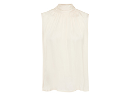 High neck sleeveless top off white