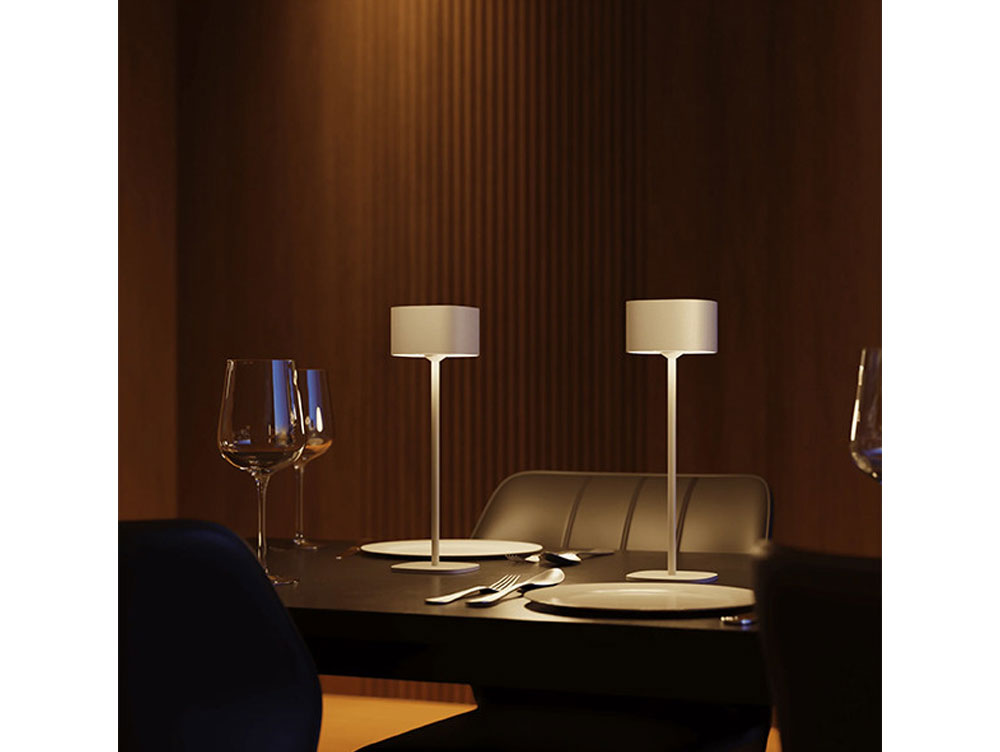 Serino tafellamp sand USB oplaadbaar