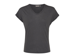 Foil coated V-Neck shirt Dark Grey